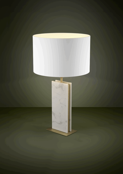 Belesar bordlampe m/hvit skjerm - Bilde 2