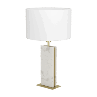 Belesar bordlampe m/hvit skjerm