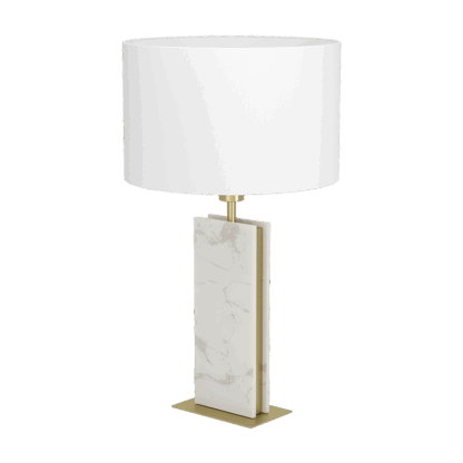 Belesar bordlampe m/hvit skjerm