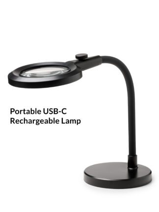 Magni Charge portable lupe/bordlampe svart