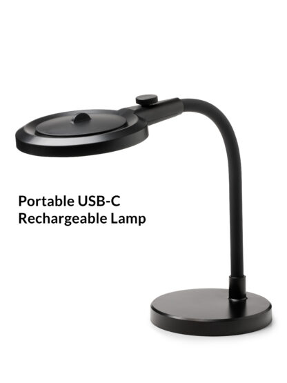 Magni Charge portable lupe/bordlampe svart - Bilde 6