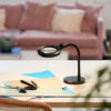 Magni Charge portable lupe/bordlampe svart - Bilde 2