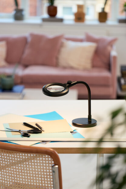 Magni Charge portable lupe/bordlampe svart - Bilde 2