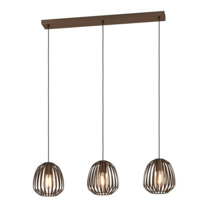 Espinal pendelrekke 3-lys bronse