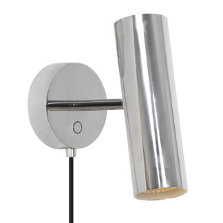 MIB6 vegglampe krom