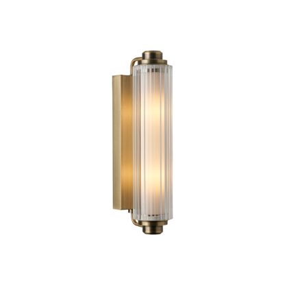 Nimal Double vegglampe messing IP44