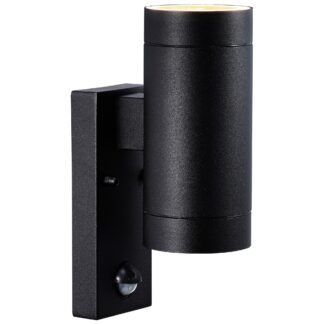 Tin Maxi Double Sensor vegglampe svart IP54