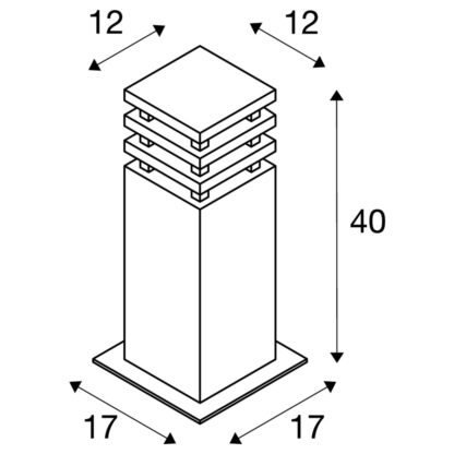 Rusty® Square 40 pullert IP55 - Bilde 3