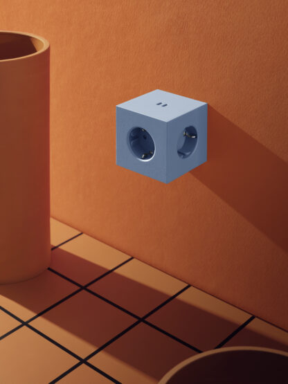 Square 2 Socket extender with 30W Dual USBC Shark Blue - Bilde 3