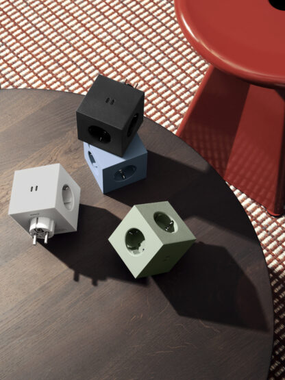 Square 2 Socket extender with 30W Dual USBC Shark Blue - Bilde 5