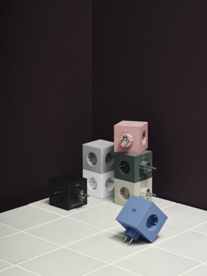 Square 2 Socket extender with 30W Dual USBC Shark Blue - Bilde 4