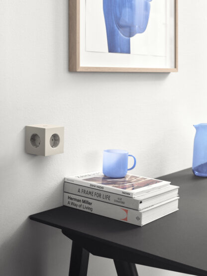 Square 2 Socket extender with 30W Dual USBC Nomad Sand - Bilde 2