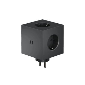 Square 2 Socket extender with 30W Dual USBC Stockholm Black
