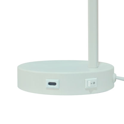 Wilmer bordlampe m/USB-C hvit - Bilde 4