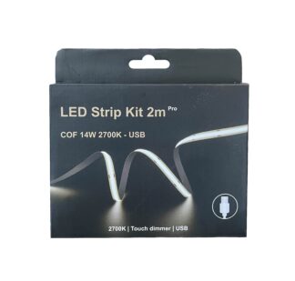 LED Strip Kit 2m 2700K m/USB-A og touch dim