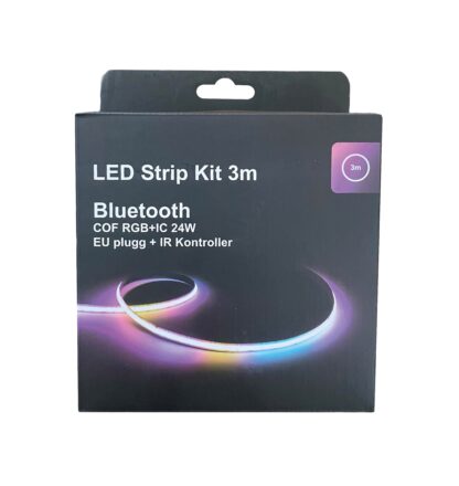 LED Strip Kit 3m RGB+IC m/fjernkontroll