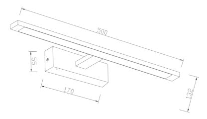 Specchio 50 krom dimbar IP44 - Bilde 2