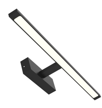 Specchio 50 svart dimbar IP44