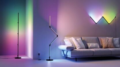 Linq gulvlampe/vegglampe svart, RGB+W - Bilde 3