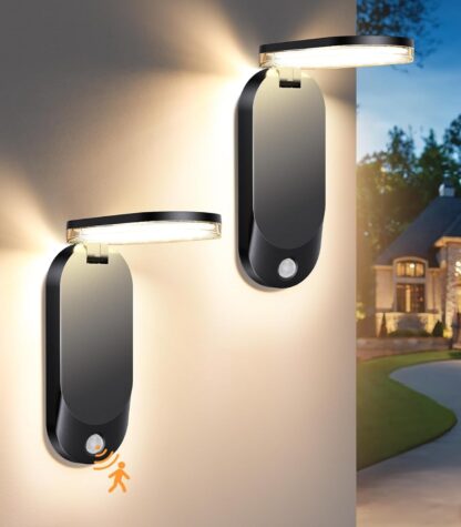 Flap Solar Sensor Wall Light svart IP65 - Bilde 2