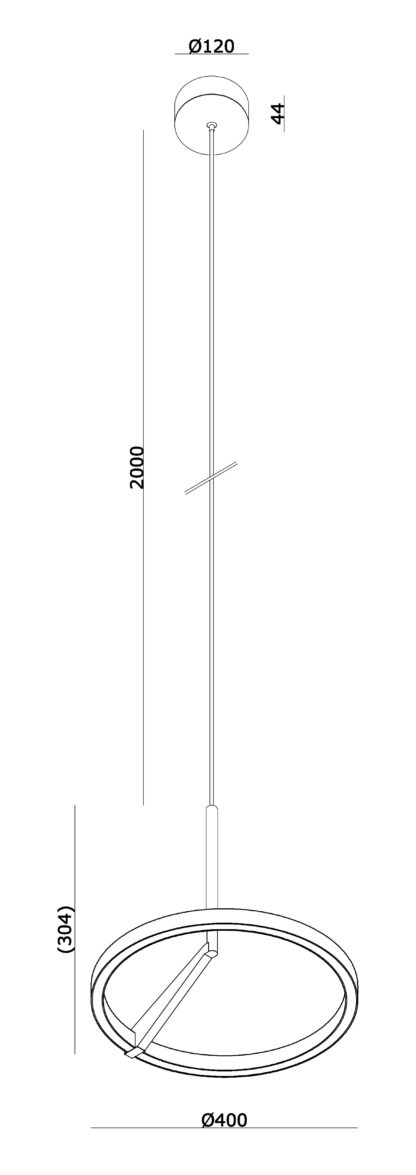 Mind 400 pendel svart - Bilde 2