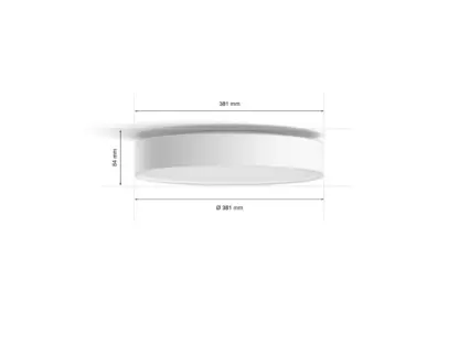 HUE Devere plafond medium hvit IP44 - Bilde 11