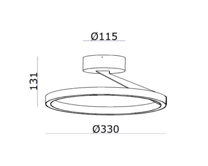 Mind 330 plafond hvit - Bilde 2