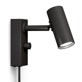 Cato vegglampe enkel mattsvart