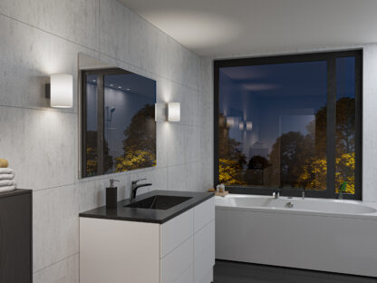 Evoke L vegglampe opal/antrasitt IP44 - Bilde 2