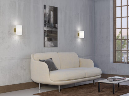 Evoke L vegglampe opal/messing IP44 - Bilde 2