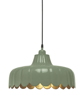 Wells pendel 43cm mose/gull