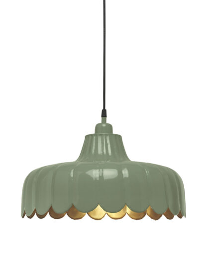 Wells pendel 43cm mose/gull