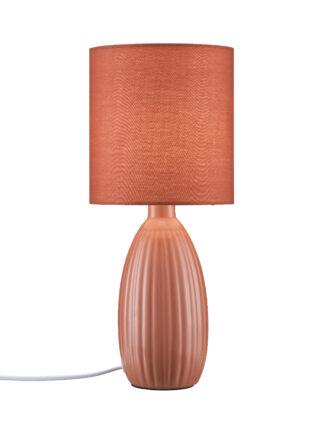 Uno bordlampe rustrød m/skjerm