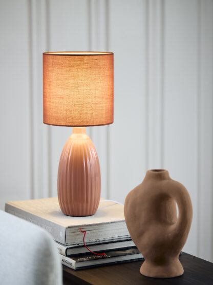 Uno bordlampe rustrød m/skjerm - Bilde 2