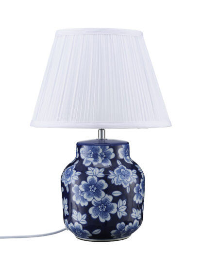 Fanny bordlampe blå/hvit m/skjerm - Bilde 4