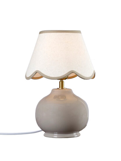 Nell bordlampe nougat m/skjerm