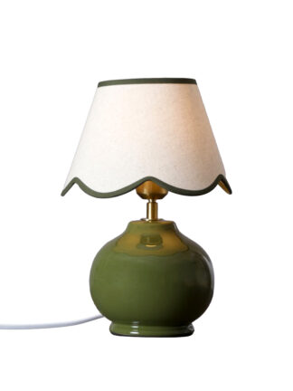 Nell bordlampe grønn m/skjerm