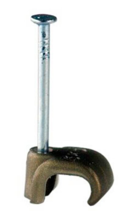 Klammer 3x5mm bronse for lampettledning 20stk