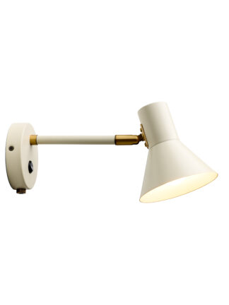 Style vegglampe creme antique