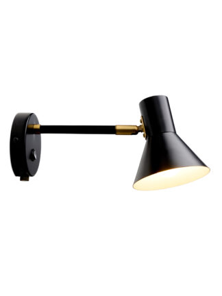 Style vegglampe black antique