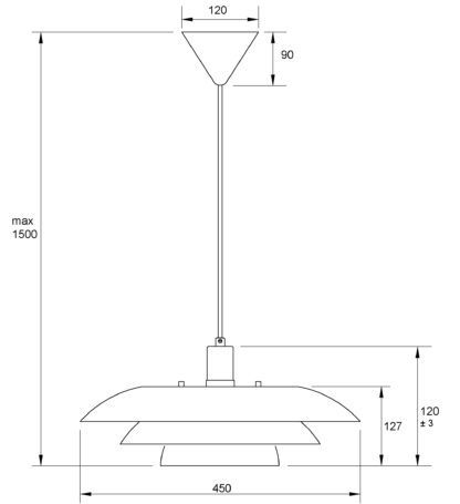 Epsilon pendel Ø45 messing - Bilde 4