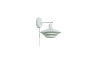 Epislon vegglampe hvit