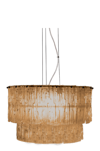 Abelone pendel amber/svart