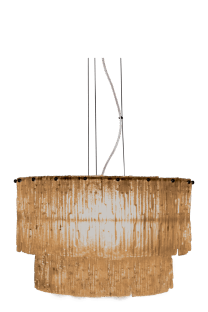 Abelone pendel amber/svart