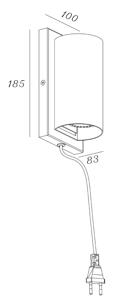 Argo K2 vegglampe svart - Bilde 3