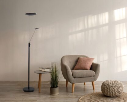 Bergamo gulvuplight m/arm svart - Bilde 2