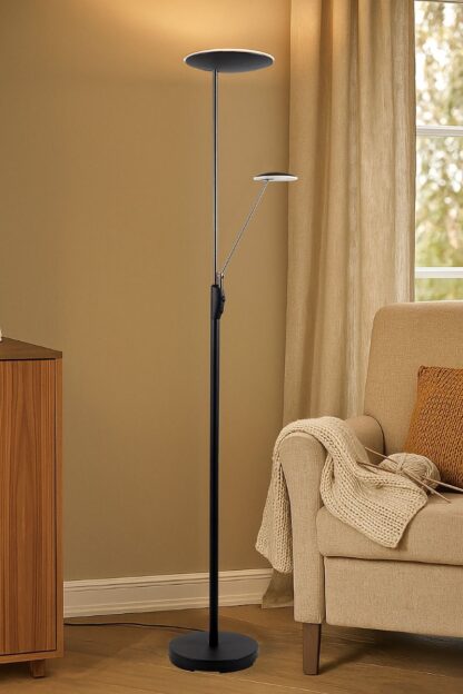 Bergamo gulvuplight m/arm svart - Bilde 3