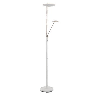 Bergamo gulvuplight m/arm hvit