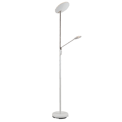 Bergamo gulvuplight m/arm hvit - Bilde 3