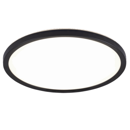 Luna plafond Ø30cm svart stepdim IP54